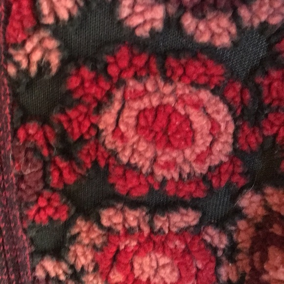 Afghan Blanket Style Zip Up Cardigan Made in Italy - Picture 3 of 4